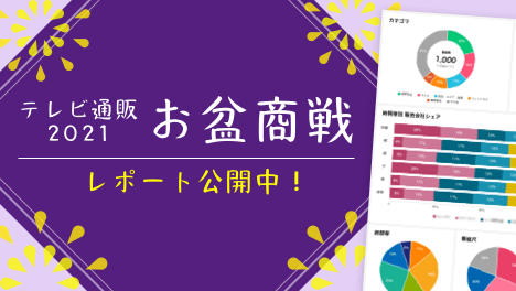 テレビ通販2021 お盆商戦レポート公開中！